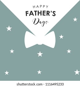 Happy Father's Day greeting card green  background. Vector illustration. Designed for , flyer, cover, poster, brochure and prints.