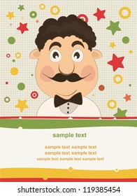 Happy father's day greeting card.