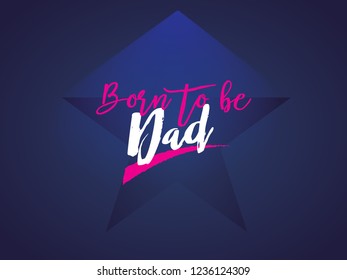 happy father's day greeting card design