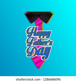 happy father's day greeting card, vector