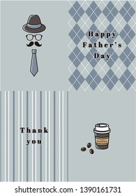 happy father's day greeting card