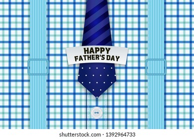 Happy Father's Day Greeting Card / I Love My DAD ( shirt and tie design )