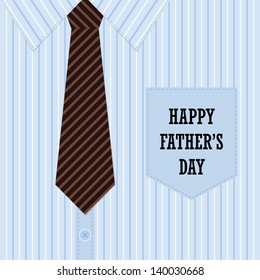 Happy Father's Day Greeting Card (shirt and tie design) 