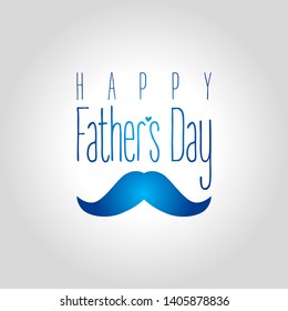 happy fathers day greeting card vector illustration