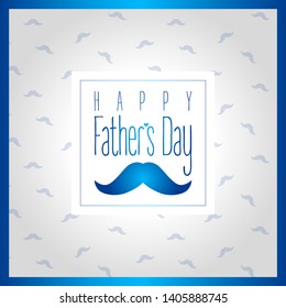 happy fathers day greeting card vector illustration