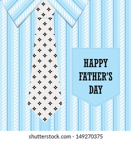 Happy Father's Day Greeting Card (shirt and tie design) 