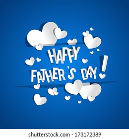 Happy Father's Day Greeting Card vector illustration