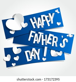 Happy Father's Day Greeting Card vector illustration