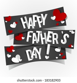 Happy Father's Day Greeting Card vector illustration