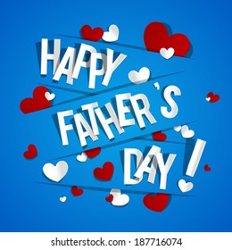 Happy Father's Day Greeting Card vector illustration