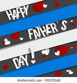 Happy Father's Day Greeting Card vector illustration