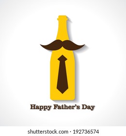 Happy Father's Day greeting card design stock vector