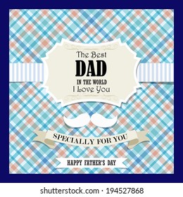 Happy Father's Day Greeting Card / I Love DAD 