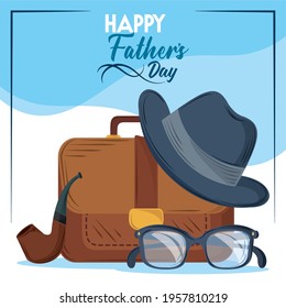 happy fathers day greeting card
