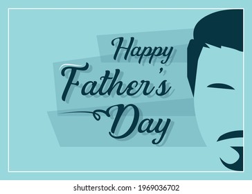 Happy Father's Day greeting card design