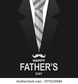 Happy Fathers Day greeting card. Banner, poster, background design. Vector illustration.