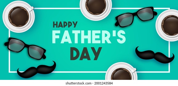 Happy Father's Day Greeting Card Design