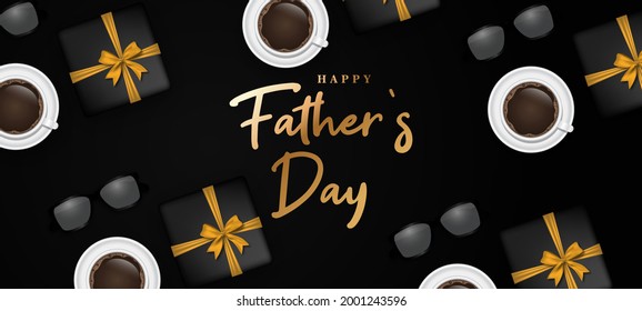 Happy Father's Day Greeting Card Design