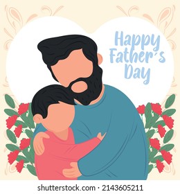 happy fathers day greeting card