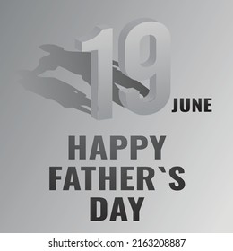 Happy father's day greeting card design 
