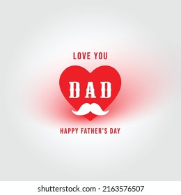 Happy father's day greeting card design. Celebrate a happy father's day event.
