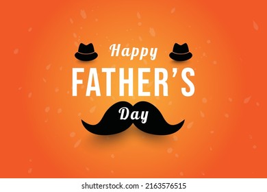 Happy father's day greeting card design. Celebrate a happy father's day event.