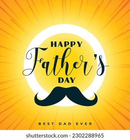 happy father's day greeting card the best gift for the special man vector