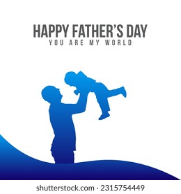 Happy Father's Day greeting card design