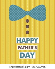 happy fathers day greeting card. vector illustration