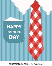 happy fathers day greeting card. vector illustration