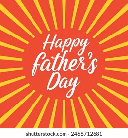 Happy Fathers Day Greeting Card, Festive Poster