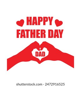 Happy Father's Day Greeting Card Banner, Template Design Background. I Love You Dad Concept, Vector Illustration.