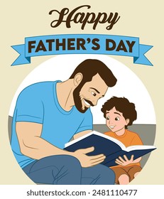 happy father's day greeting card