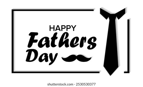 HAPPY FATHERS DAY GREETING CARD VECTOR
