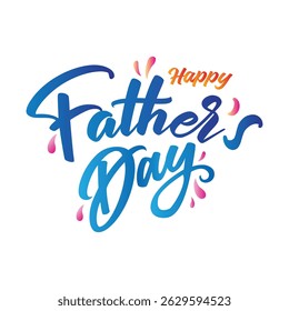 Happy Father's Day Greeting Card, I Love My DAD. . Vector illustration.