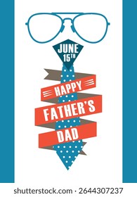Happy fathers day greeting card