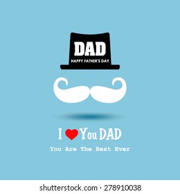 Happy Father's Day Greeting Card / I Love My DAD
