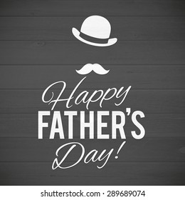 Happy Father's Day Greeting Card Happy fathers day card vintage retro type font