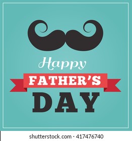 Happy fathers day greeting card