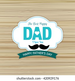 Happy Father's Day Greeting Card / I Love My DAD