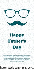 Happy Fathers day greeting card. Background with working tools. Vector illustration EPS 10