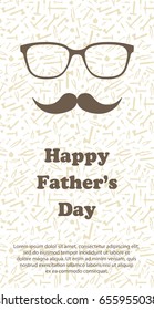 Happy Fathers day greeting card. Background with working tools. Vector illustration EPS 10