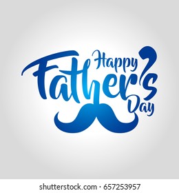 happy fathers day greeting card vector illustration