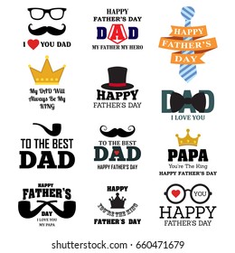 Happy Father's Day Greeting Card Collection, I Love My DAD.