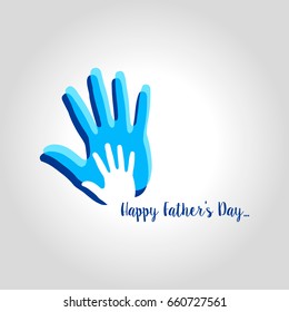 happy fathers day greeting card vector illustration