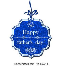 Happy Father's Day! Greeting card. Vector Illustration