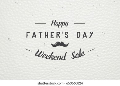 Happy Father's Day greeting. Detailed elements. Old retro vintage. Typographic labels, stickers, logos and badges. Flat vector illustration