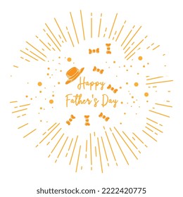 Happy Fathers Day Greeting with Hand Written Lettering Poster Design | Happy Fathers Day Custom Text Banner Design | Happy Fathers Day Typography Banner. Father's Day Sale Promotion Calligraphy Poster