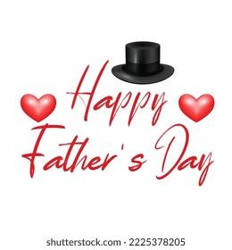 Happy Fathers Day Greeting with Hand Written Lettering Poster Design | Happy Fathers Day Custom Text Banner Design | Happy Fathers Day Typography Banner. Father's Day Sale Promotion Calligraphy Poster