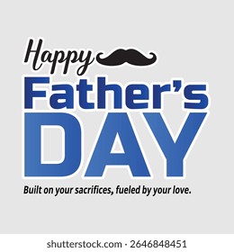 Happy Father's Day Greeting, Lettering,  Holiday, Calligraphy text, wishes, card style design.
